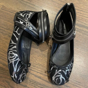 Michael Kors Collection Jacquard Metallic Ballet Flats EU 38 Made in Italy